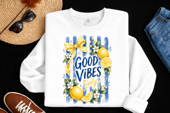 Cute Summer Lemon Bow Design: A Burst of Sunshine for Your Creative Projects