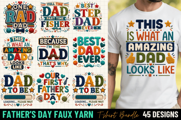 Father’s Day Faux Yarn Bundle,Dad Design: Crafting Comfort and Character