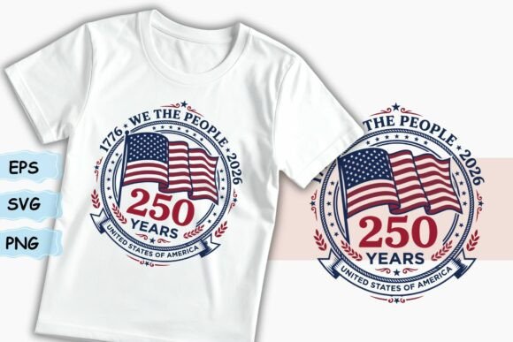 We the People 4th of July T-Shirt Design: A Vintage Patriotic Asset